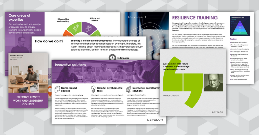 New Corporate Identity Develor corporate training leadership training